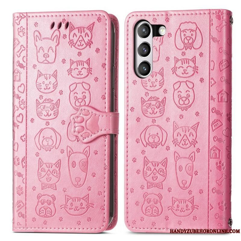 Flip Cover Samsung Galaxy S21 FE Animerede Dyr