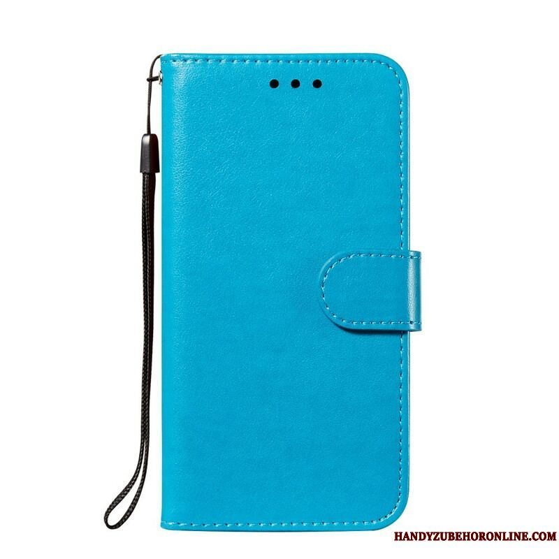 Flip Cover Samsung Galaxy S21 FE Med Snor Solid Color Series Strappy