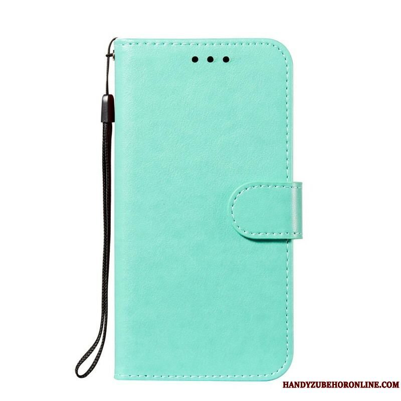 Flip Cover Samsung Galaxy S21 FE Med Snor Solid Color Series Strappy