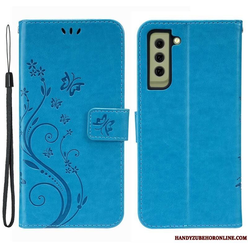 Flip Cover Samsung Galaxy S21 FE Sommerfugle I Vinden