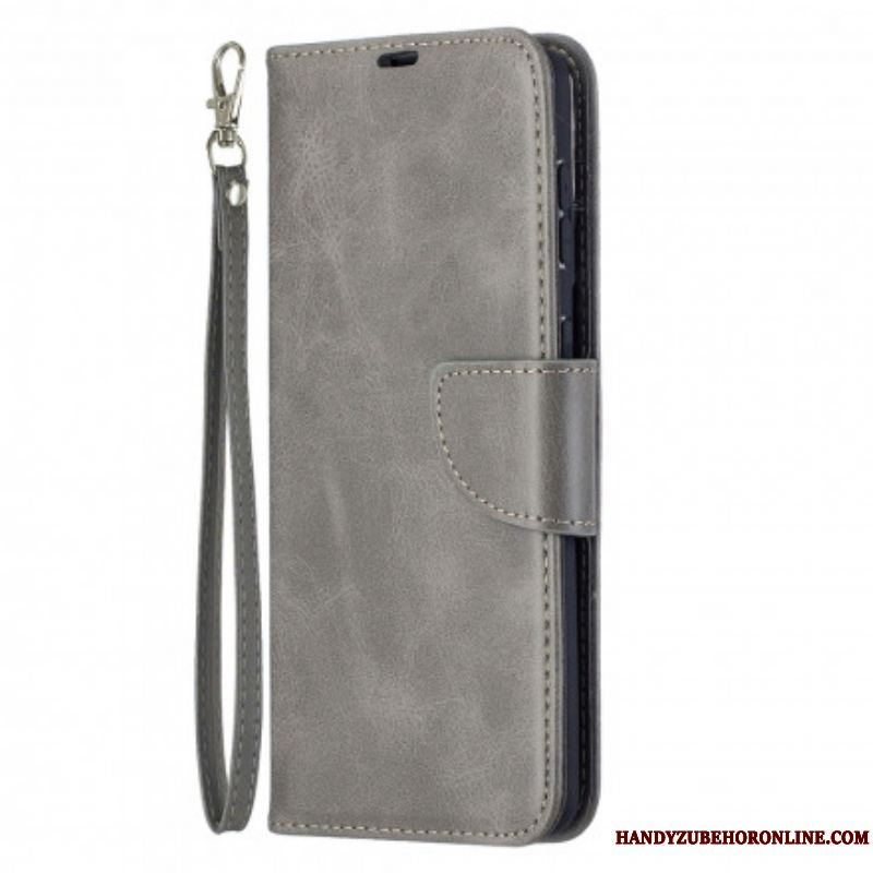 Flip Cover Samsung Galaxy S21 Plus 5G Læder Cover Glat Flap Skrå