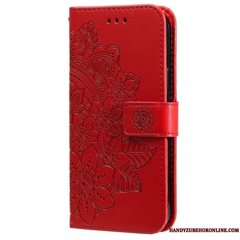 Flip Cover Samsung Galaxy S22 5G Blomster Mandala