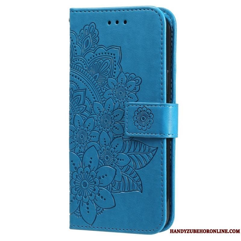 Flip Cover Samsung Galaxy S22 5G Blomster Mandala