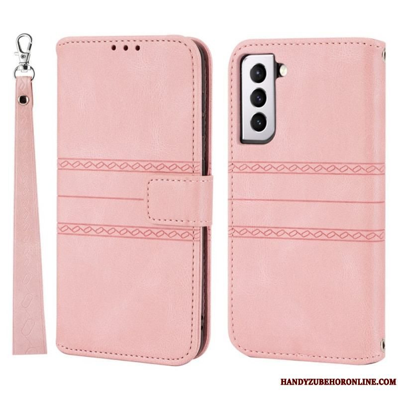 Flip Cover Samsung Galaxy S22 5G Blondesømme