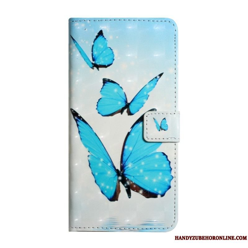 Flip Cover Samsung Galaxy S22 5G Flugt Af Sommerfugle