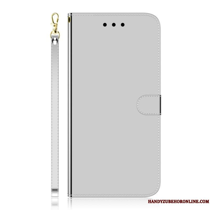 Flip Cover Samsung Galaxy S22 Plus 5G Spejlcover I Imiteret Læder