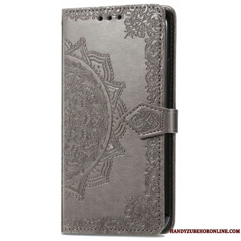 Flip Cover Samsung Galaxy S22 Ultra 5G Mandala Middelalder