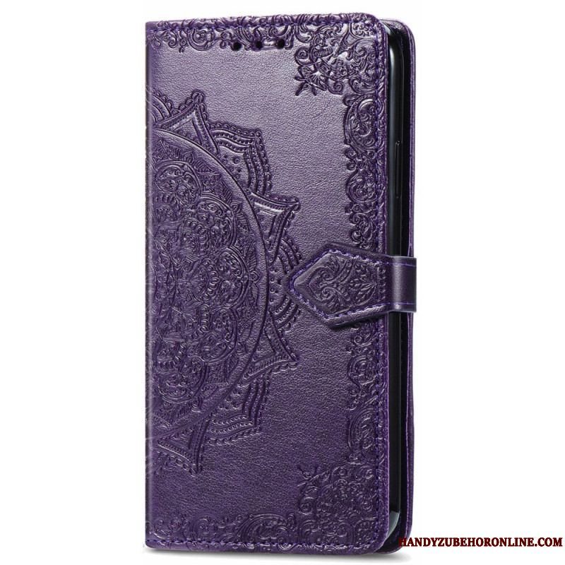 Flip Cover Samsung Galaxy S22 Ultra 5G Mandala Middelalder