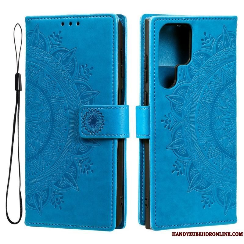 Flip Cover Samsung Galaxy S22 Ultra 5G Sol Mandala