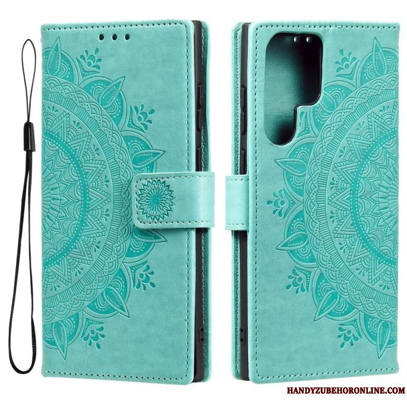 Flip Cover Samsung Galaxy S22 Ultra 5G Sol Mandala