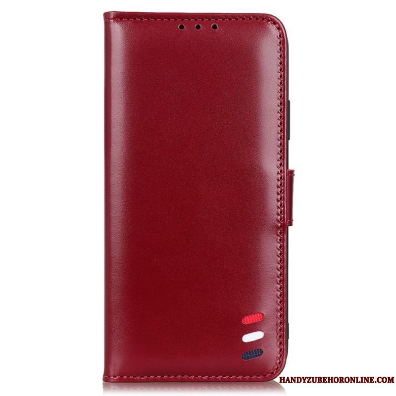 Flip Cover Samsung Galaxy S22 Ultra 5G Trefarvet Lædereffekt