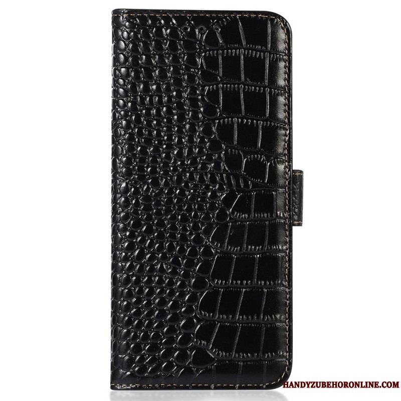 Flip Cover Samsung Galaxy S23 5G Crocodile Style Rfid