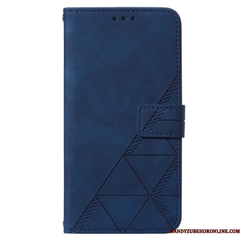 Flip Cover Samsung Galaxy S23 5G Med Snor Rem Trekanter