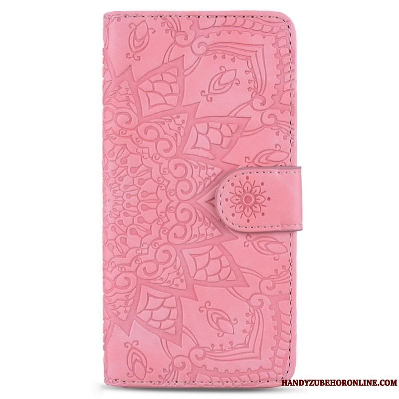 Flip Cover Samsung Galaxy S23 5G Med Snor Stilfuld Strappy Mandala