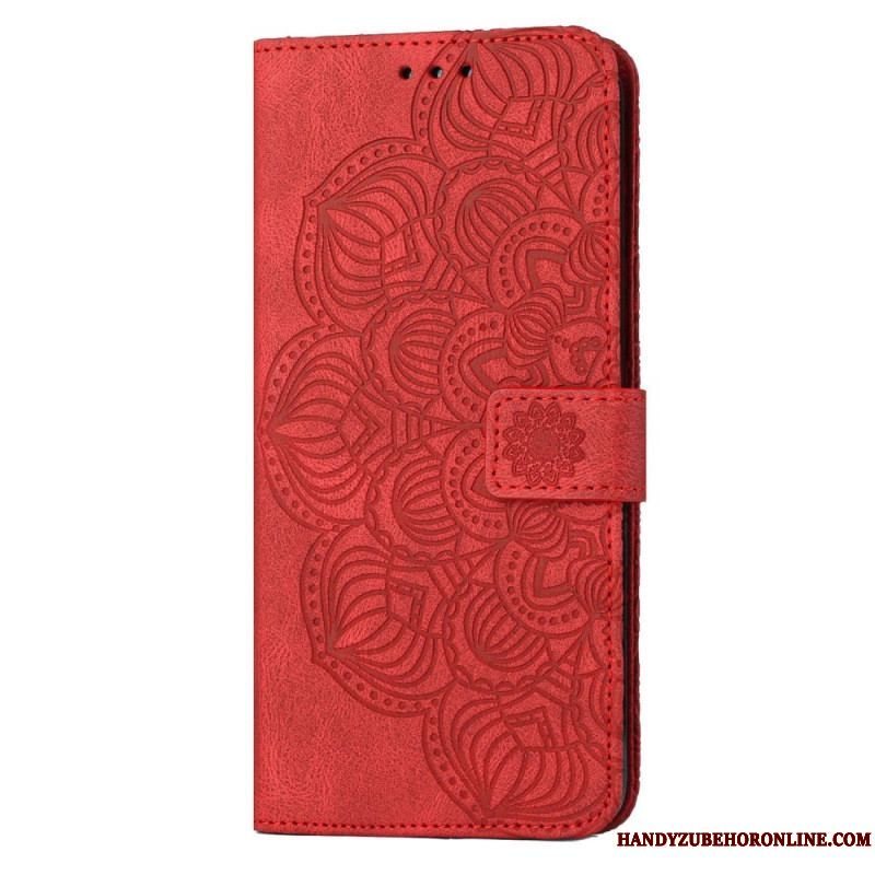 Flip Cover Samsung Galaxy S23 5G Med Snor Strappy Mandala