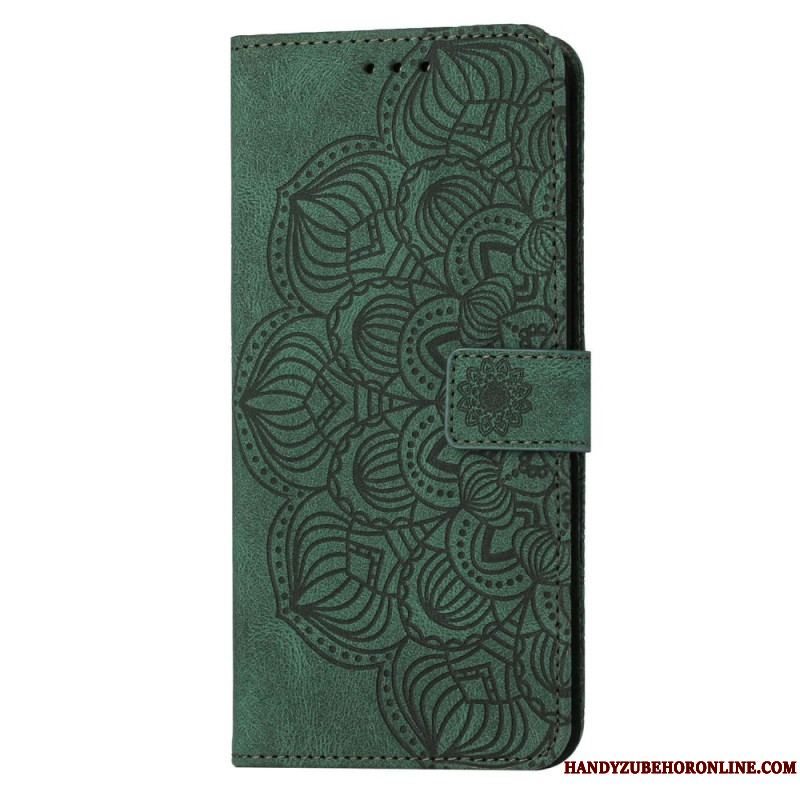 Flip Cover Samsung Galaxy S23 5G Med Snor Strappy Mandala