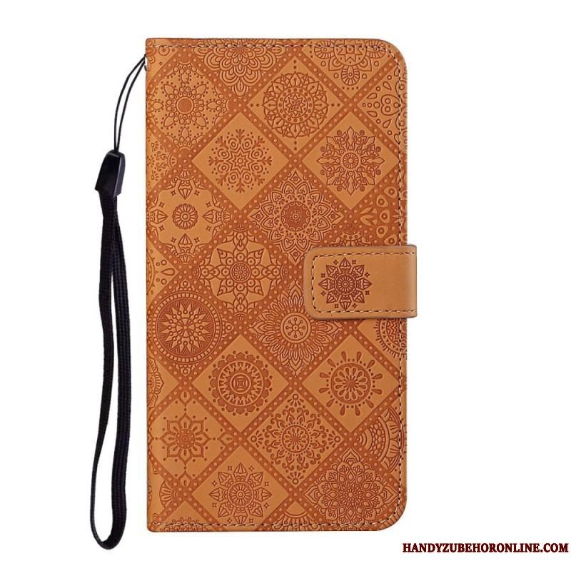 Flip Cover Samsung Galaxy S23 5G Tapestry Mønster