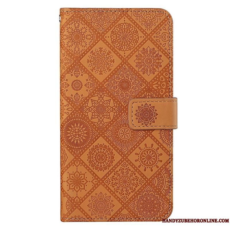 Flip Cover Samsung Galaxy S23 Plus 5G Tapestry Mønster