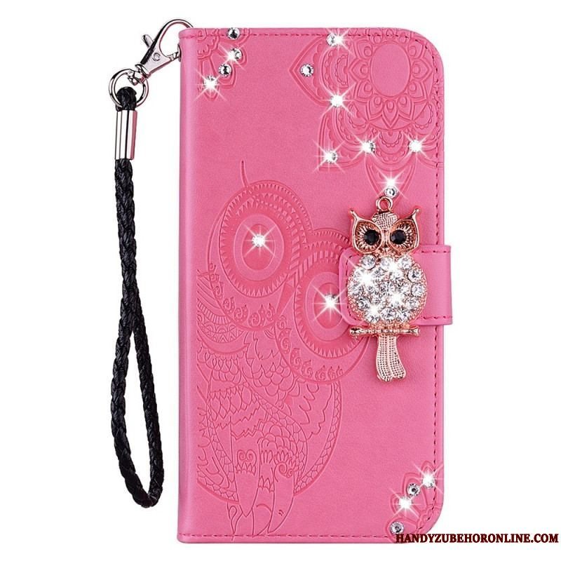 Flip Cover Samsung Galaxy S23 Ultra 5G Ugle Mandala Og Charm