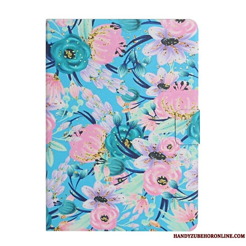 Flip Cover Samsung Galaxy Tab A7 Lite Blomster Blomster Blomster