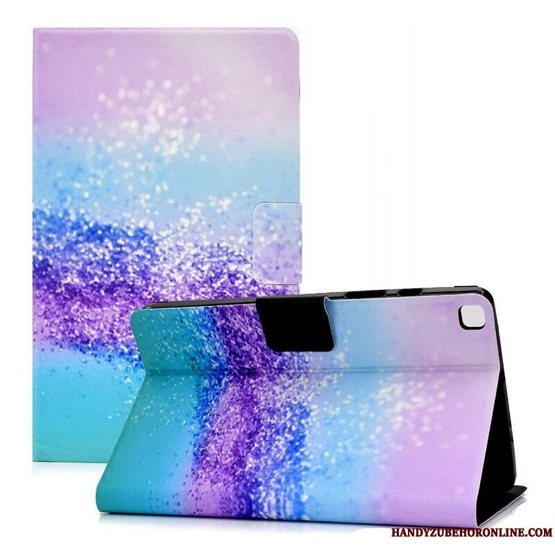 Flip Cover Samsung Galaxy Tab A7 Lite Skinnende Pailletter