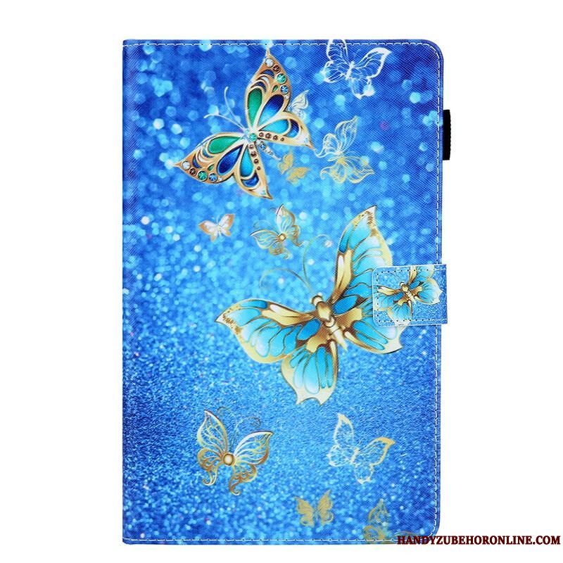 Flip Cover Samsung Galaxy Tab A7 Lite Sommerfugle