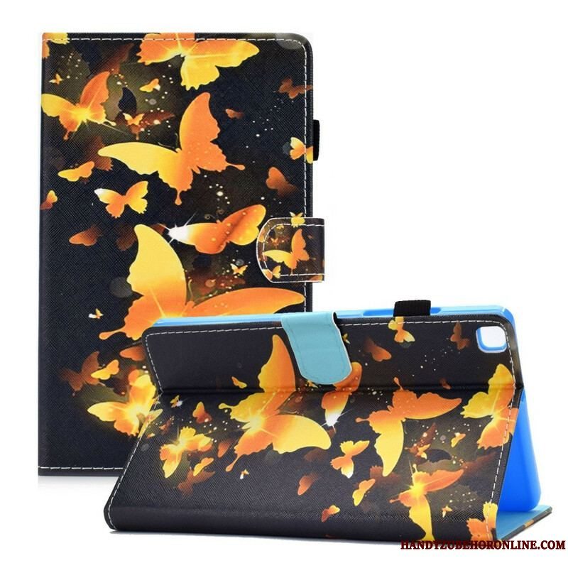 Flip Cover Samsung Galaxy Tab A7 Lite Unikke Sommerfugle