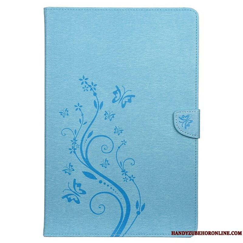 Flip Cover Samsung Galaxy Tab S8 Plus / Tab S7 Plus Blomstersommerfugle