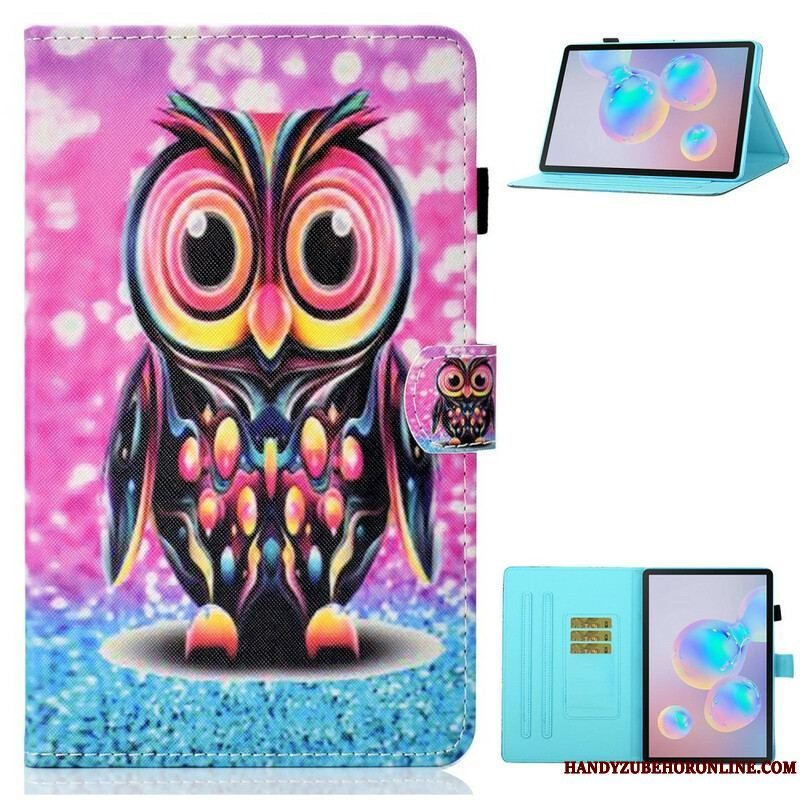 Flip Cover Samsung Galaxy Tab S8 / Tab S7 Sprængt Ugle