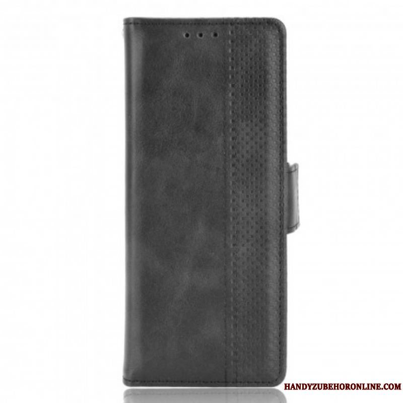 Flip Cover Samsung Galaxy Z Fold 3 5G Stiliseret Lædereffekt