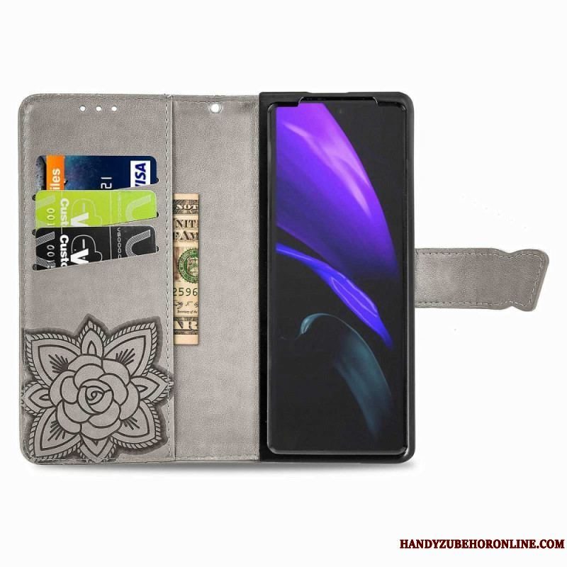 Flip Cover Samsung Galaxy Z Fold 4 Kæmpe Sommerfugl