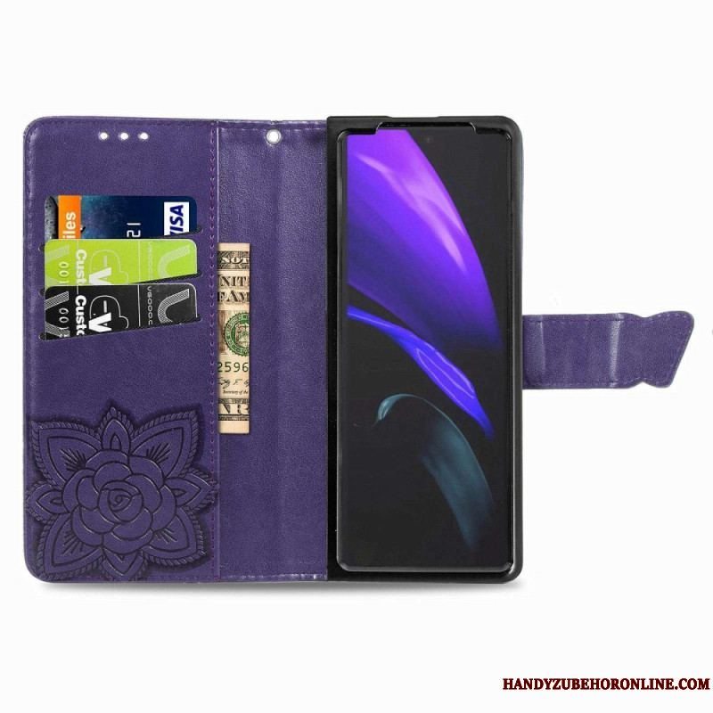 Flip Cover Samsung Galaxy Z Fold 4 Kæmpe Sommerfugl