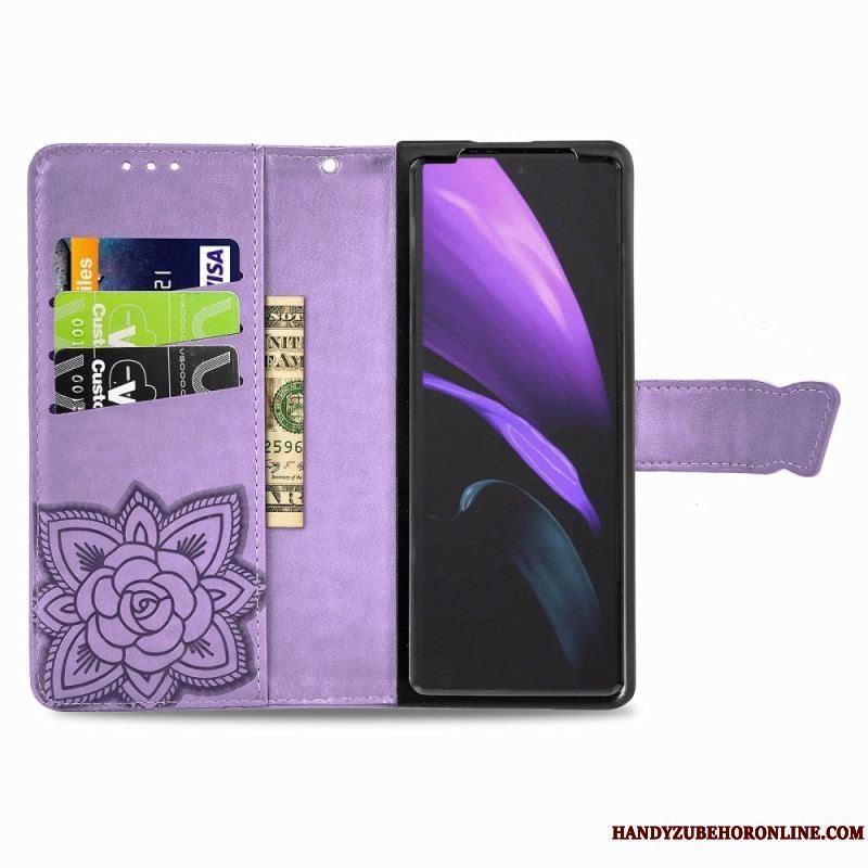 Flip Cover Samsung Galaxy Z Fold 4 Kæmpe Sommerfugl