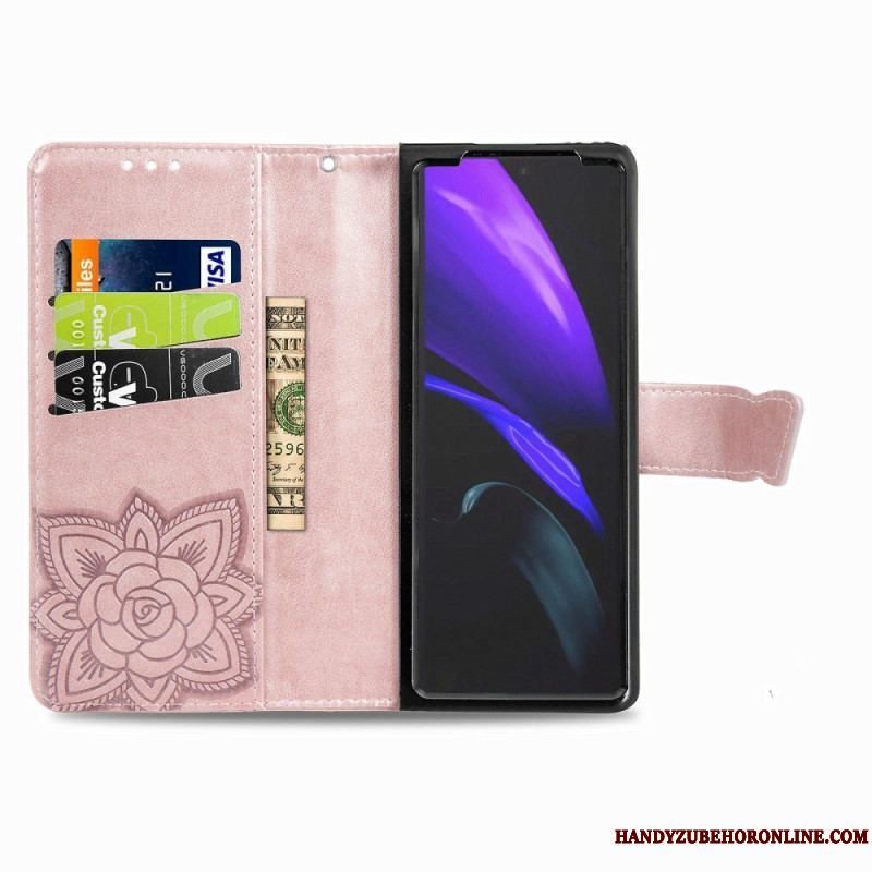 Flip Cover Samsung Galaxy Z Fold 4 Kæmpe Sommerfugl