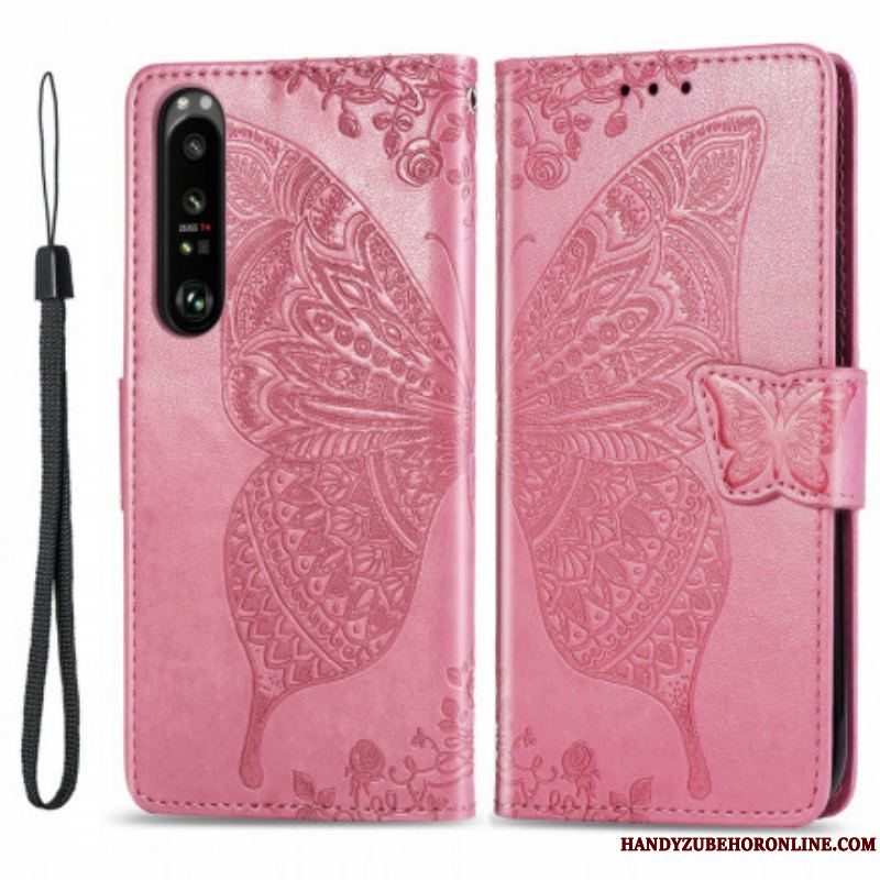 Flip Cover Sony Xperia 1 III Halve Sommerfugle