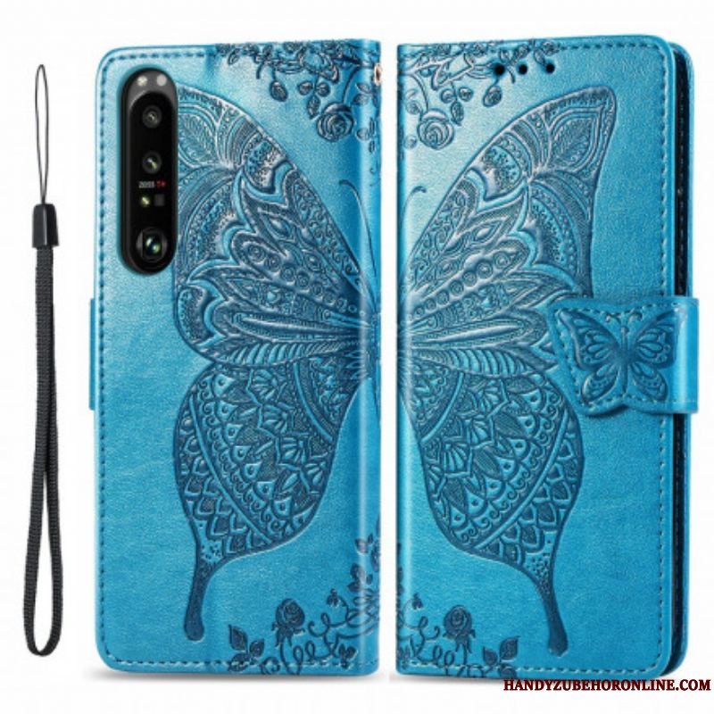 Flip Cover Sony Xperia 1 III Halve Sommerfugle