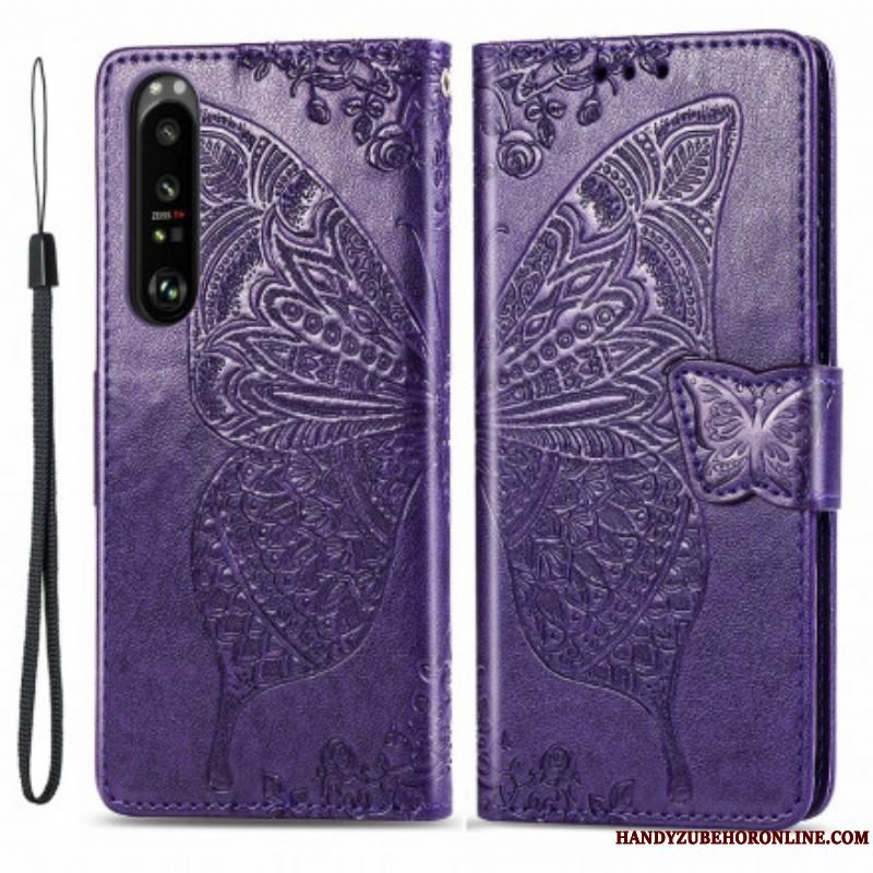 Flip Cover Sony Xperia 1 III Halve Sommerfugle