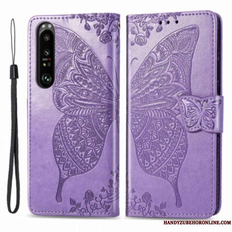 Flip Cover Sony Xperia 1 III Halve Sommerfugle