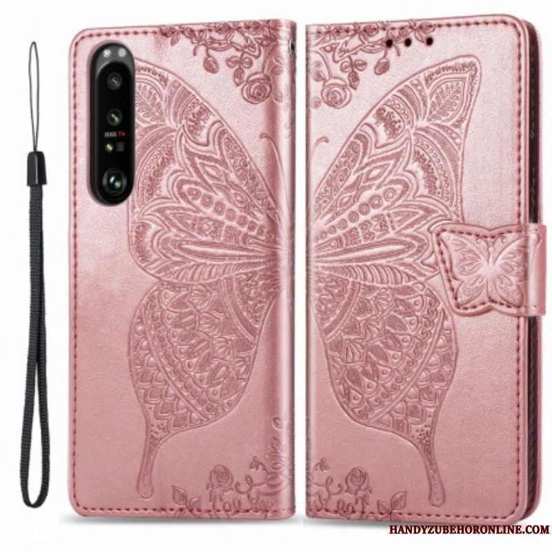 Flip Cover Sony Xperia 1 III Halve Sommerfugle