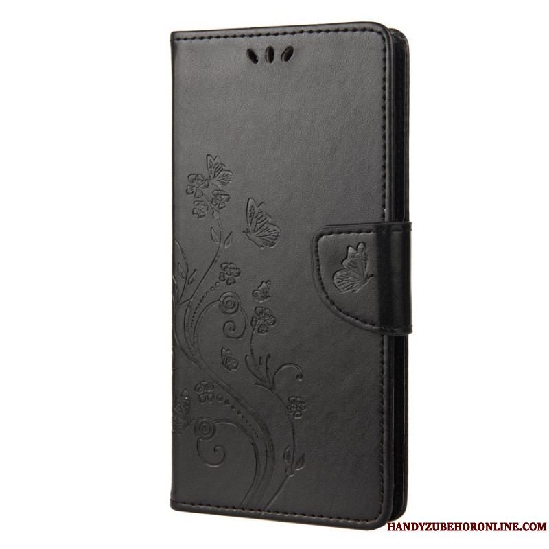 Flip Cover Sony Xperia 10 IV Blomster Og Sommerfugle