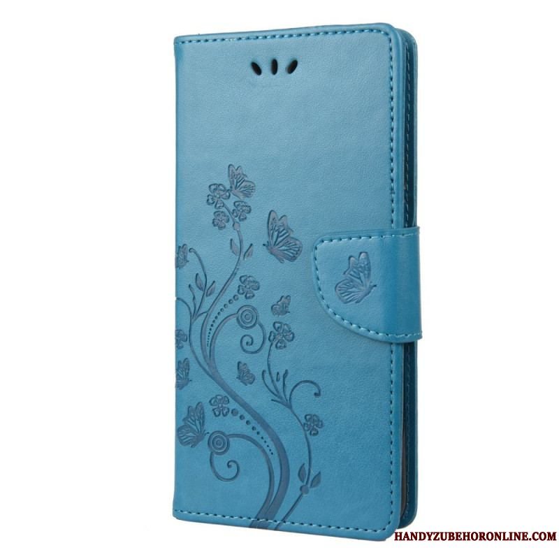 Flip Cover Sony Xperia 10 IV Blomster Og Sommerfugle