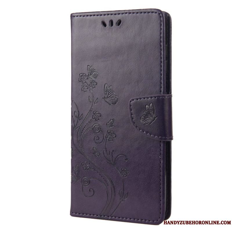 Flip Cover Sony Xperia 10 IV Blomster Og Sommerfugle