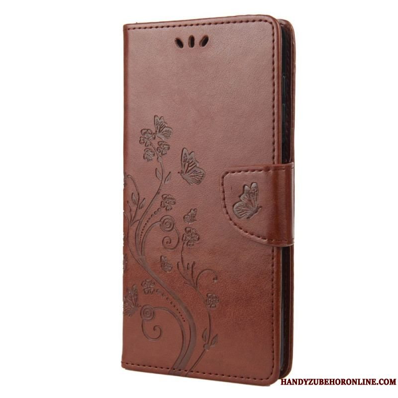 Flip Cover Sony Xperia 10 IV Blomster Og Sommerfugle