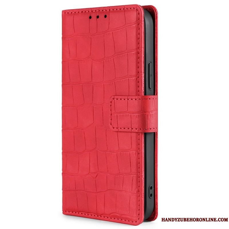 Flip Cover Sony Xperia 10 IV Krokodillehudstil