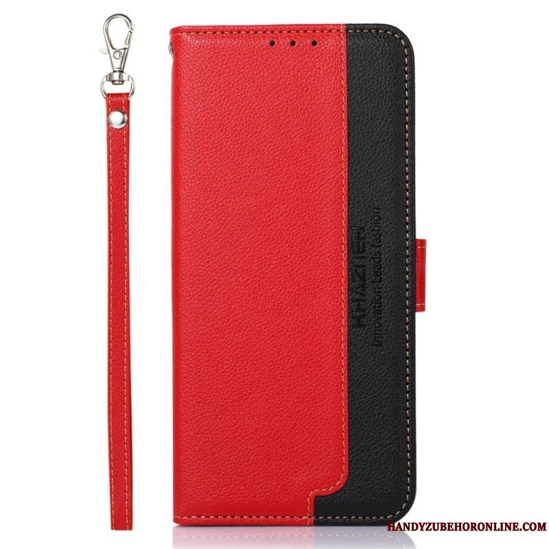 Flip Cover Sony Xperia 5 IV Lychee Style Rfid Khazneh