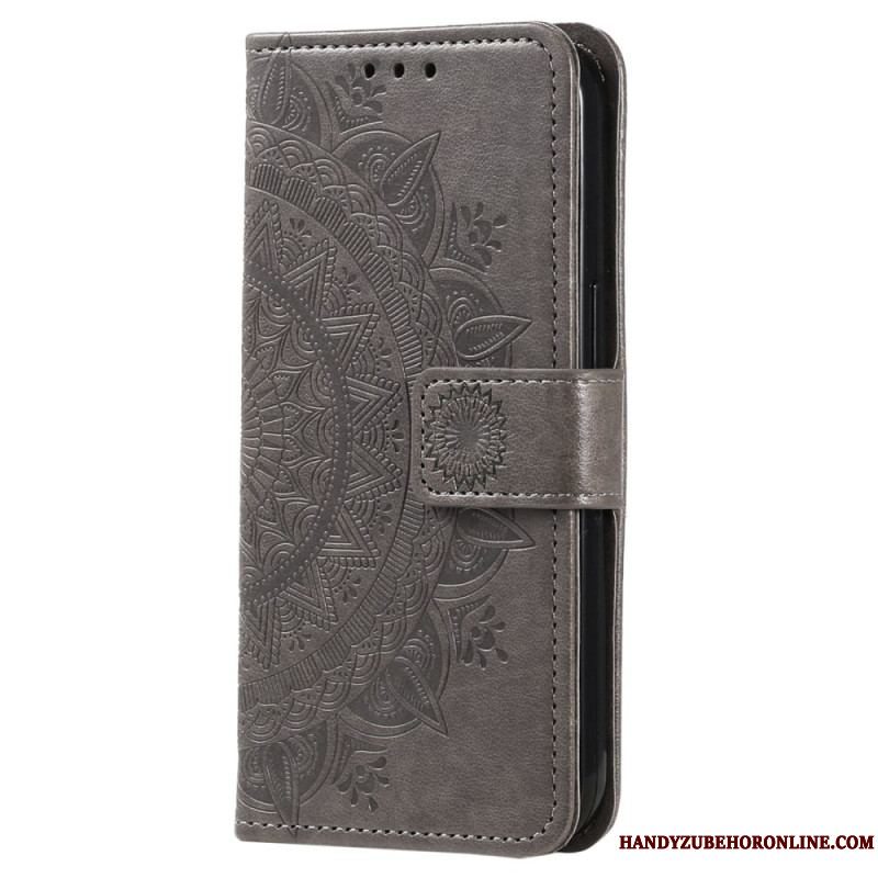 Flip Cover Sony Xperia 5 IV Med Snor Strappy Sun Mandala