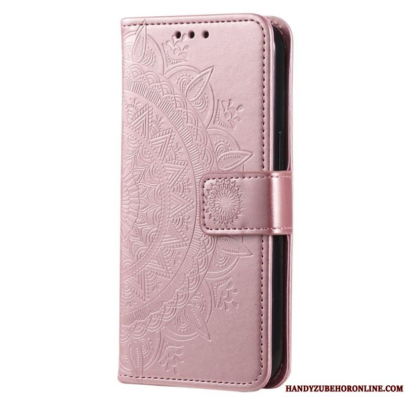 Flip Cover Sony Xperia 5 IV Med Snor Strappy Sun Mandala