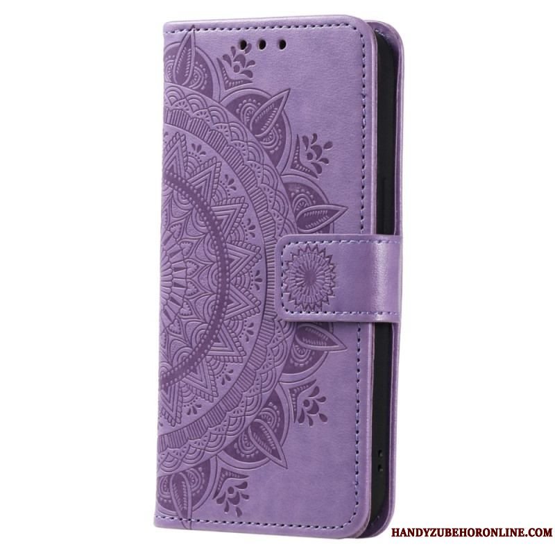 Flip Cover Sony Xperia 5 IV Med Snor Strappy Sun Mandala