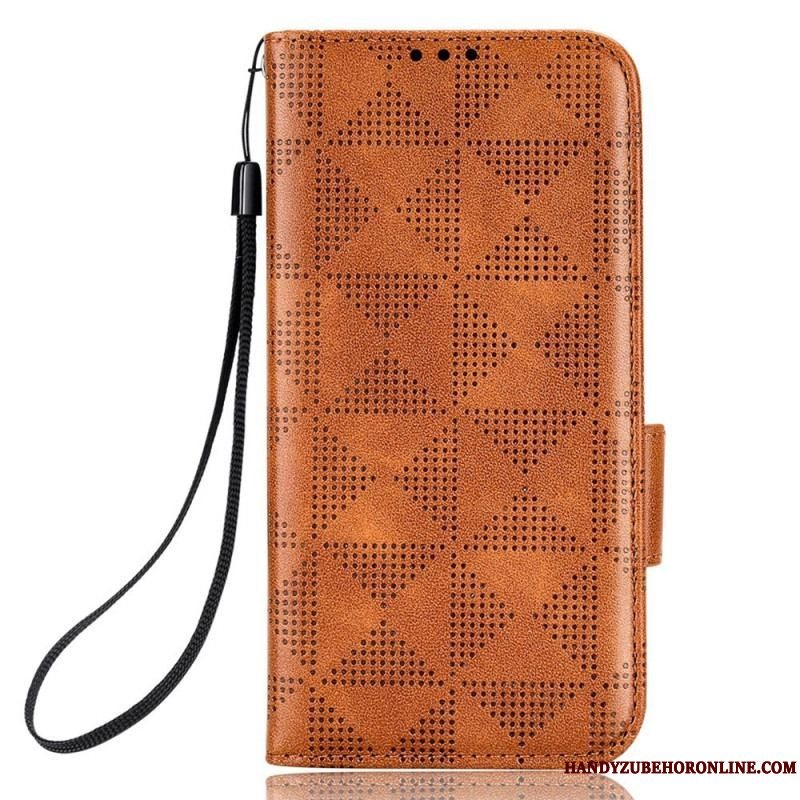 Flip Cover Sony Xperia 5 IV Retro Stil Trekanter