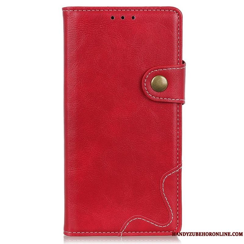 Flip Cover Sony Xperia Pro-I Kunstnerisk Syningsknap